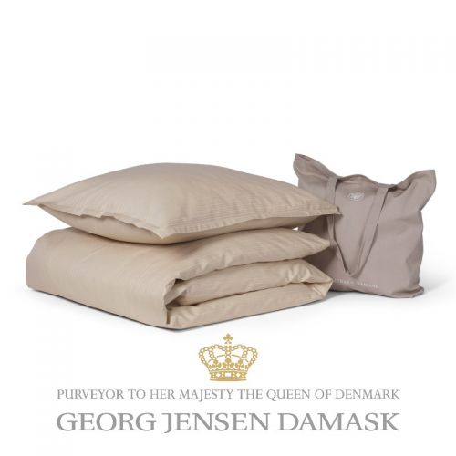 Georg Jensen Damask - Balanced Lines sengetøj_sand