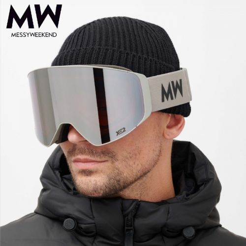 MESSYWEEKEND - CLEAR XE2 Skibrille - Silver Mirrored