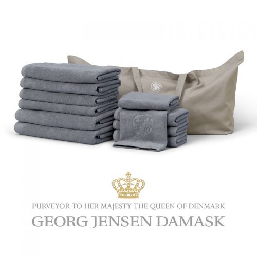 Georg Jensen Damask - Økologisk Frottépakke - XXL - Ocean Grey