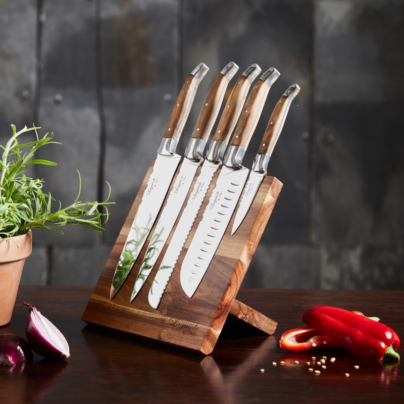 Laguiole by Hâws CHEF SET & KNIFE BLOCK - OLIVE_miljø